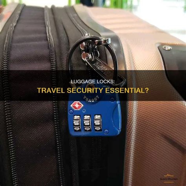 Should you lock suitcase when flying?