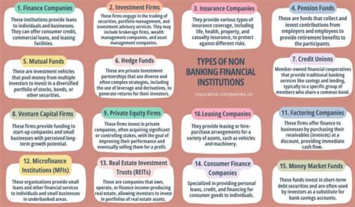 What are two financial institutions examples?