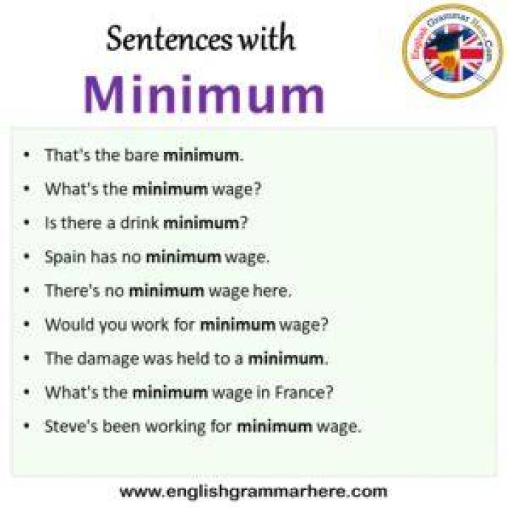 What is the minimum amount of words a sentence must be?