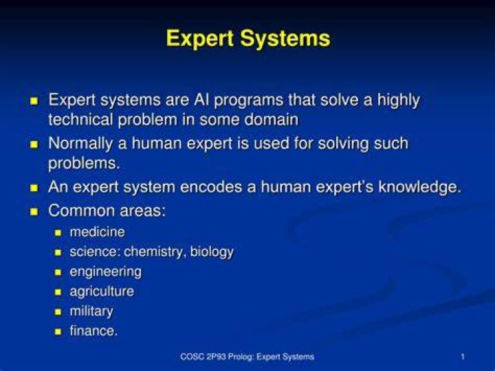 Where are expert systems used today?