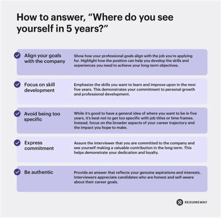 Where do you see yourself 5 years from now answer?