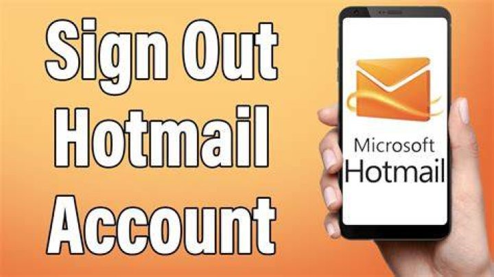 Where is the sign out on Hotmail?